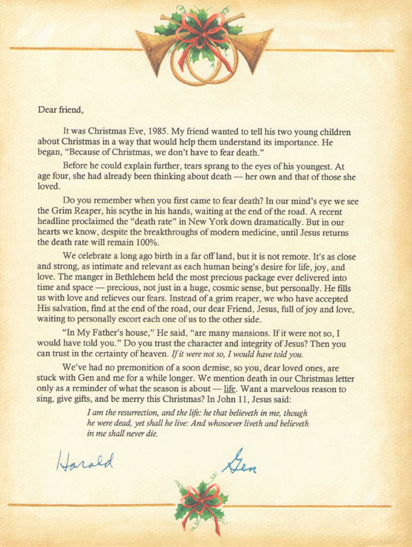 Harald's Last Christmas Letter